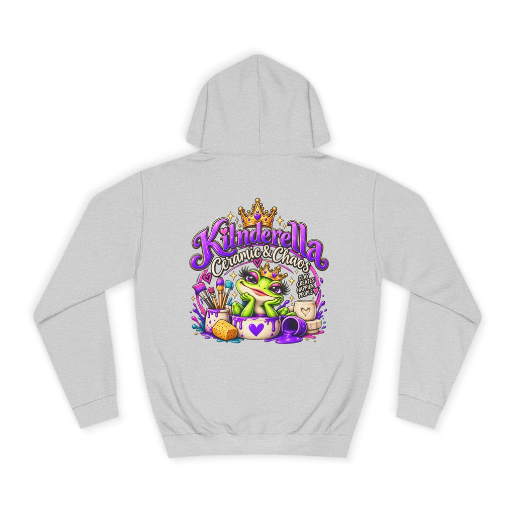 Hoodie - 'Kindredla' Crowned Frog College Crewback Graphic Hoodie
