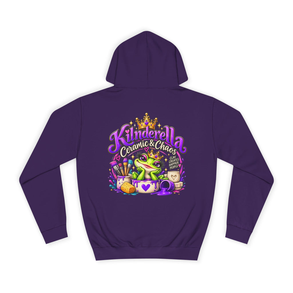 Hoodie - 'Kindredla' Crowned Frog College Crewback Graphic Hoodie