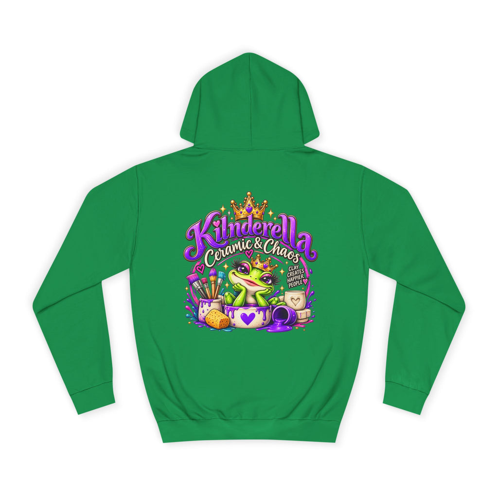 Hoodie - 'Kindredla' Crowned Frog College Crewback Graphic Hoodie