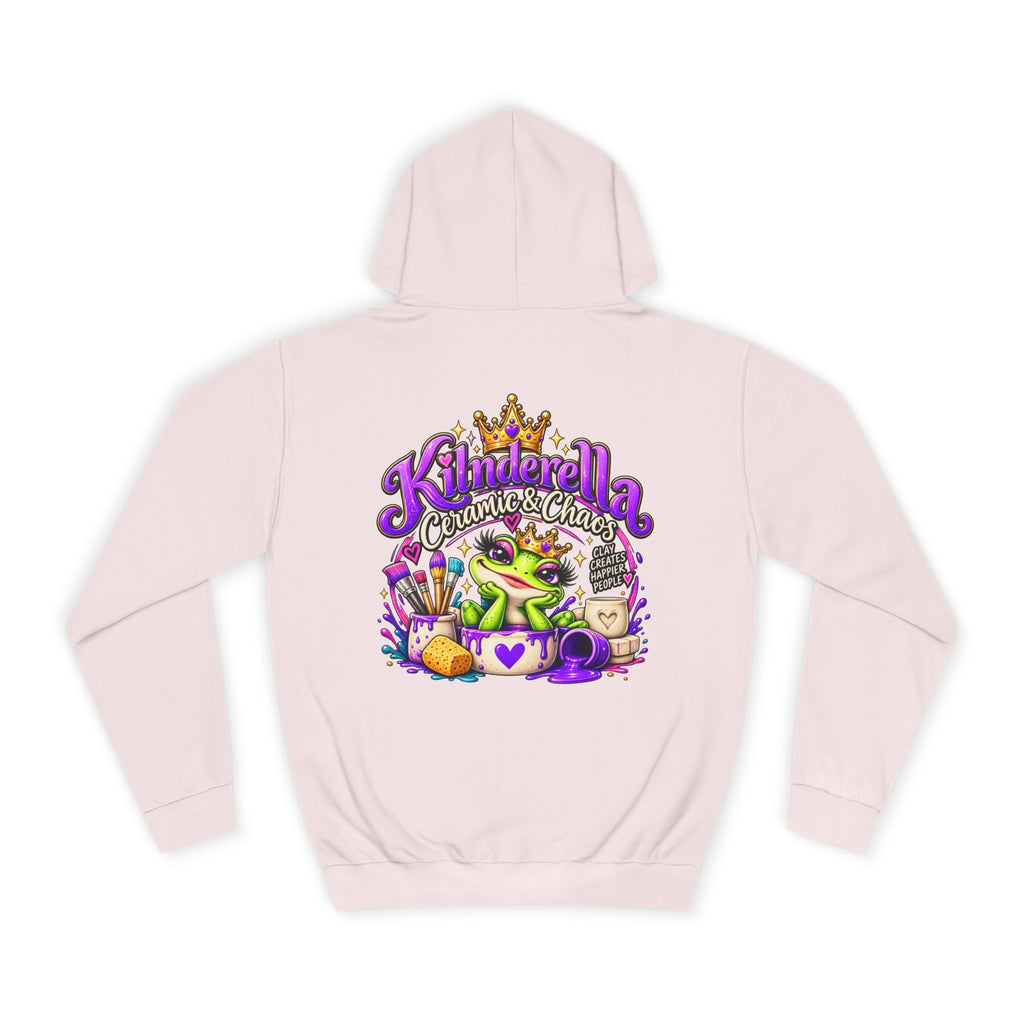 Hoodie - 'Kindredla' Crowned Frog College Crewback Graphic Hoodie