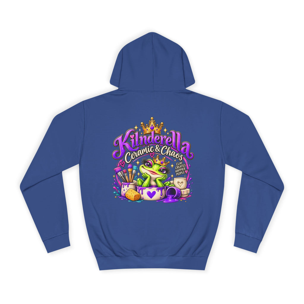 Hoodie - 'Kindredla' Crowned Frog College Crewback Graphic Hoodie