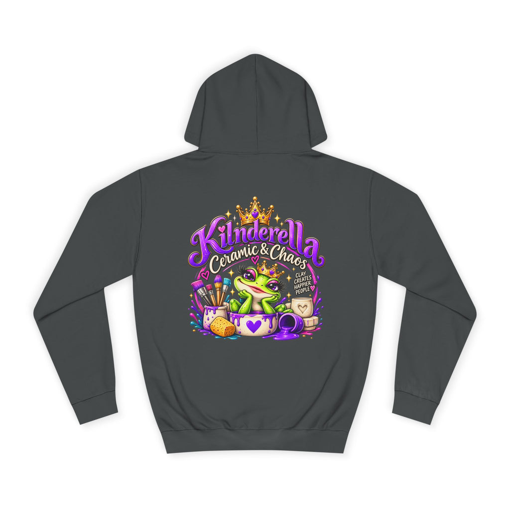 Hoodie - 'Kindredla' Crowned Frog College Crewback Graphic Hoodie