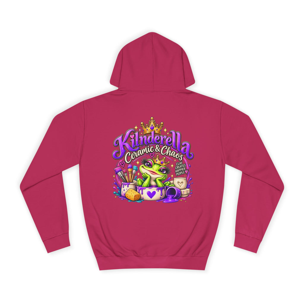 Hoodie - 'Kindredla' Crowned Frog College Crewback Graphic Hoodie