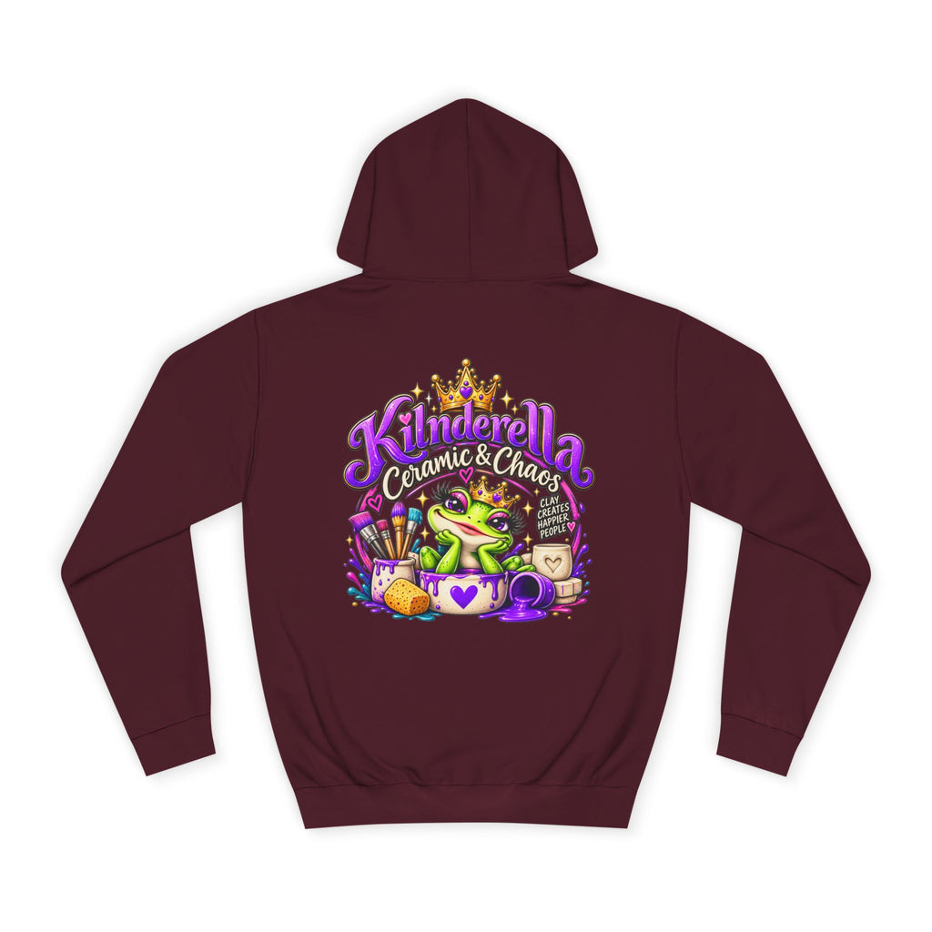 Hoodie - 'Kindredla' Crowned Frog College Crewback Graphic Hoodie