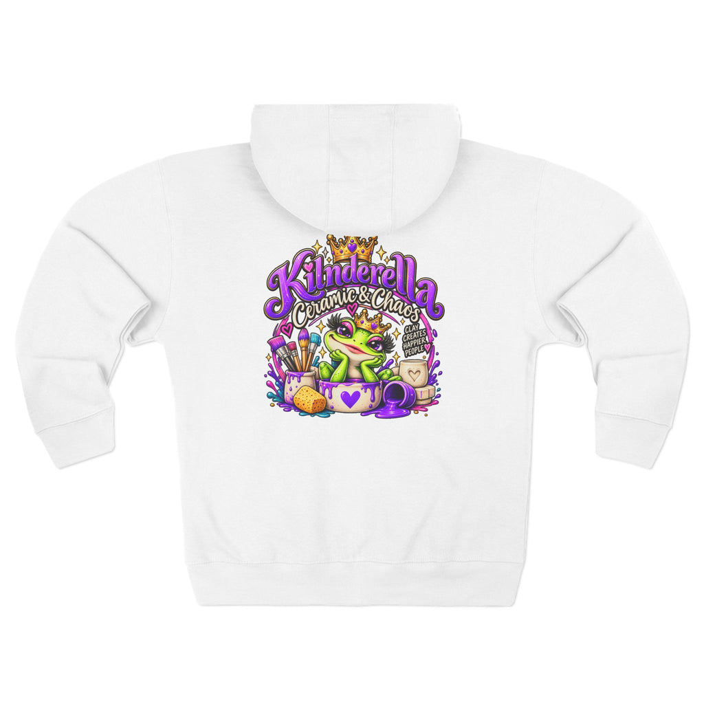 Frog Princess 'Kinderella' Zip Hoodie — Whimsical Fairy Tale Graphic Zip-Up
