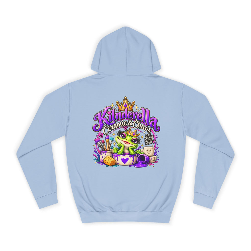 Hoodie - 'Kindredla' Crowned Frog College Crewback Graphic Hoodie
