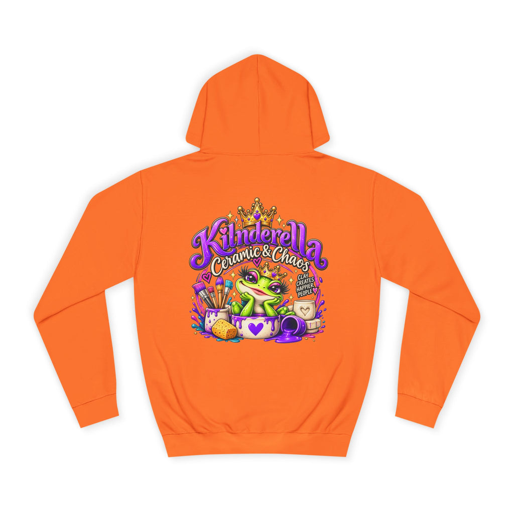 Hoodie - 'Kindredla' Crowned Frog College Crewback Graphic Hoodie