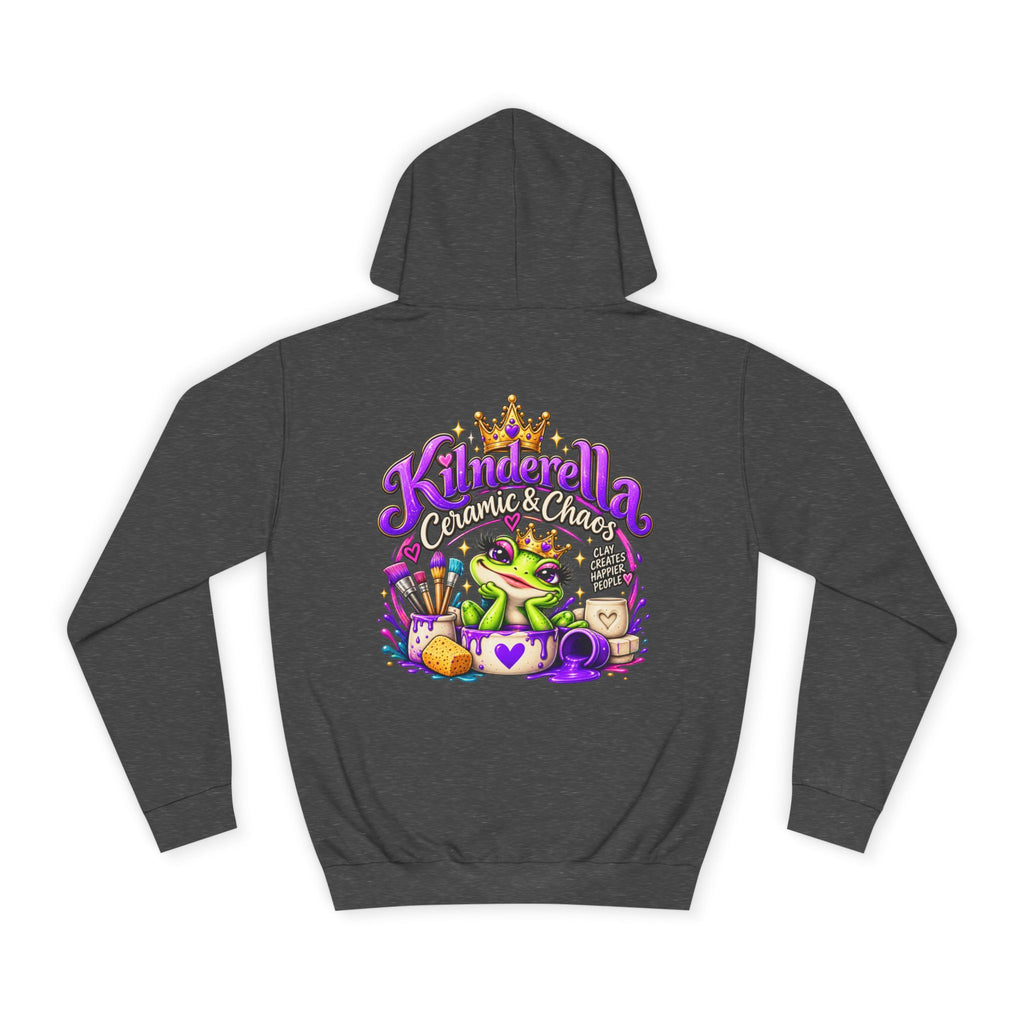 Hoodie - 'Kindredla' Crowned Frog College Crewback Graphic Hoodie