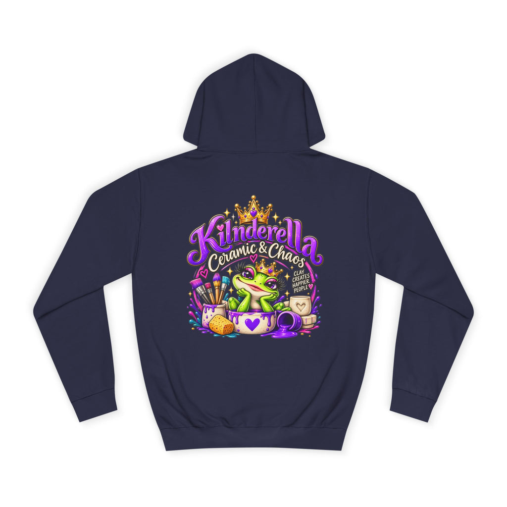 Hoodie - 'Kindredla' Crowned Frog College Crewback Graphic Hoodie