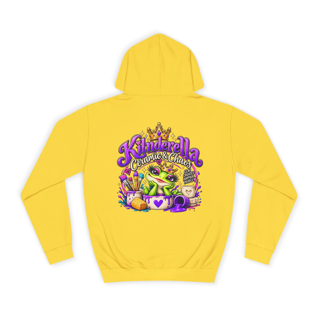 Hoodie - 'Kindredla' Crowned Frog College Crewback Graphic Hoodie